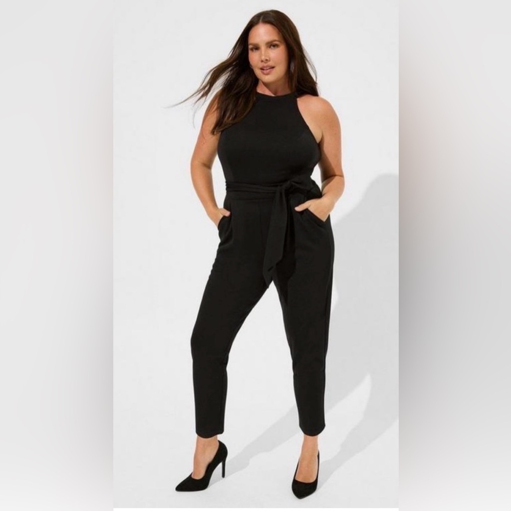 Torrid Black Halter Jumpsuit